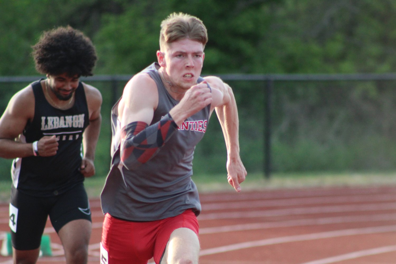 Senior Trent Jones made his return from injury and was raced to conference titles in the 100 and 400 meter dash.